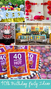 40th birthday party ideas for men and women