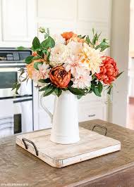 How to fill an outdoor planter with artificial flowers. 56 Faux Flower Fall Arrangements For Indoors And Outdoors Digsdigs