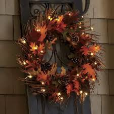 Lit Fall Wreath Fall Wreath Wreaths Wreath Decor