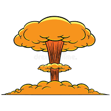 En atompilz entsteet, well d'hëtzt, déi bei der explosioun vun enger atombomm entsteet, d'loe vun der atmosphär verschidde verformt. Atompilz Stock Abbildung Illustration Von Wasserstoff 72949249
