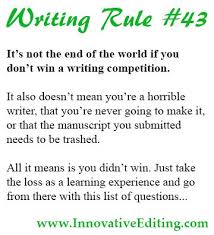 Creative Writing Tip Writing Competition What Happens If You Don T Win Writing Competition Creative Writing Tips Writing