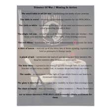 Pow Mia Table Poster Zazzle Com Pow Mia Pow Missing Man Table
