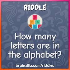 Where can i write a letter on my computer? How Many Letters Are In The Alphabet Riddle Answer Brainzilla