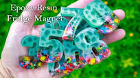 Resin fridge Magnets DIY | Resin Numbers Fridge Magnet | Refrigerator  Magnets diy