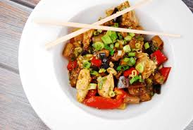 Mustard greens and garlic chives are also delicious additions to an asian vegetable stir fry. Chicken And Eggplant Stir Fry Recipe 6 Points Laaloosh