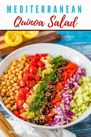 Mediterranean Quinoa Salad Recipe Mediterranean Quinoa Salad Clean Eating Vegetarian Healthy Salad Recipes
