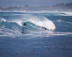 Image of Monterey Bay California surfing