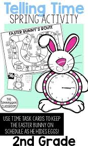 Telling Time To The Nearest 5 Minutes Spring Math Activity Math Enrichment Activities Spring Math Activities Spring Math