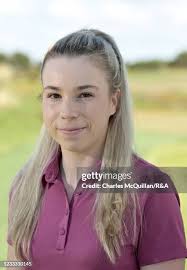 Danielle Hardwick, Perranporth GC during a practice day prior to the...  News Photo