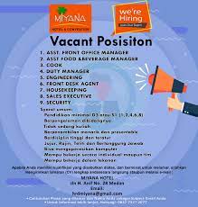 Apabila lowongan kerja hotel medan yang anda kehendaki tidak ditemukan, silakan untuk mencari via tab menu di atas atau search form lokerhotel.com di bawah ini. Lowongan Kerja Terbaru Miyana Hotel Medan Juli 2019 Lowongan Kerja Medan Terbaru Tahun 2021