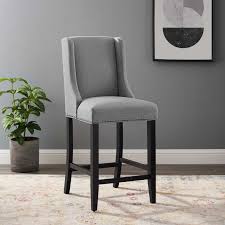 Shop items you love at overstock, with free shipping on everything* and easy returns. Baron Upholstered Fabric Counter Stool Contemporary Modern Furniture Modway