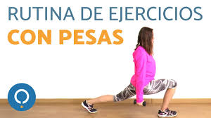 Resultado de imagen de ejericios con pesas