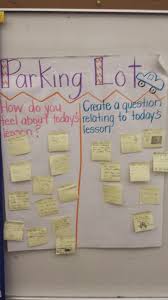 Parking Lot Anchor Chart For Formative Assessment