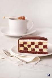 Black And White Checkered Cake Checkers Lady M Confections Striking Black And White In Appearance Our Popular Checkers Cake Weaves T Checkered Cake Homemade Chocolate Checkerboard Cake