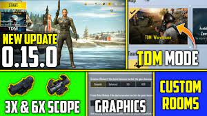 Pubg Mobile Lite New Update 0 15 0 Beta Download New Tdm Mode 6x 3x Scope And More Youtube