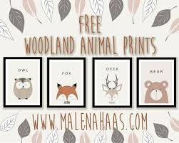 Free Woodland Animal Printables Trendy Family Must Haves For The Entire Family Ready To Ship Free Sh Animal Printables Woodland Animals Baby Shower Printables