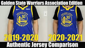 Browse golden state warriors store for the latest warriors jerseys, swingman jerseys, replica jerseys and more for men, women, and kids. Nike Golden State Warriors Authentic 2020 2021 Jersey Comparison Stephen Curry Youtube