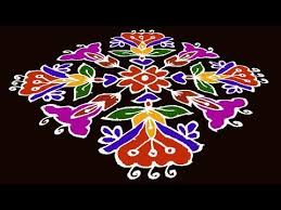 Latest Sankranthi Muggulu Designs Colours Flowers Rangoli Simple Easy Rangoli Designs Muggulu Youtube Muggulu Design Rangoli Designs Design