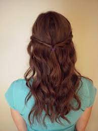 Curly Wavy Hair With Sides Twisted And Pulled Back Wavy Curly Hair Pulled Back Hairstyles Curly Hair Styles
