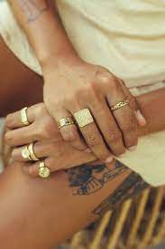 Solid gold midi ring,band ring,pinky ring,toe ring,9k or 14k solid gold ring,stacking band ring,6 black or white cz,real gold midi ring. Pinky Band Gold Plated Wildthings Collectables Official Store Wildthings Collectables