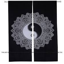 It's good to have curtains that allow you to see outside and are thick enough to cover your. Ethnic Black White Yin Yang Door Window Curtain Blackout Window Valance Curtains For Living Room Buy Yin Yang Kitchen Window Curtains Tapombre Mandala Indian Large Kestry Balcony Room Decor Curtains