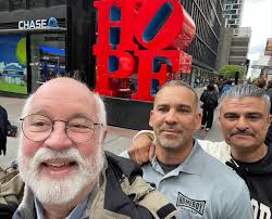 Last week, Father Greg, Ashley Pagán and David Zamudio travelled to New  York! 🗽This was Ashley's and David's first time in New York. 😀 Father G  spoke at the Princeton Theology Seminar
