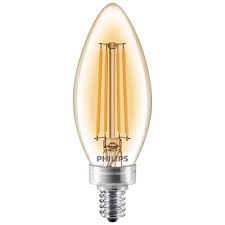 Philips 40 Watt Equivalent B11 Dimmable Vintage Edison Led Candle Light Bulb Candelabra Base Amber Warm White 2200k 8 Pack 470542 The Home Depot Light Bulb Light Bulb Candle Led Candle Lights