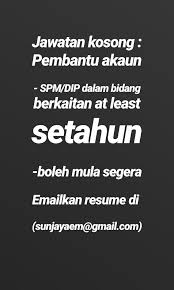 Tak ada aturan baku tentang cara penulisan iklan lowongan kerja, hanya saja, ada beberapa hal yang perlu diperhatikan. Jawatan Kosong Ampang Jobs Full Time Admin Office Finance On Carousell