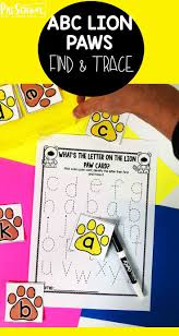 Alphabet worksheets, cute alphabet puzzles, plus alphabet matching, free letter . Free Abc Match And Trace Lion Paw Alphabet Cards Alphabet Activities Preschool Alphabet Activities Preschool Activities