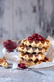 Belgische Waffeln Mit Kirschen Rezept Waffeln Rezept Belgische Waffeln Rezepte