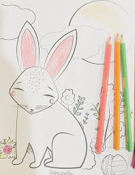 Download this adorable dog printable to delight your child. Free Printable Easter Bunny Coloring Page Favecrafts Com