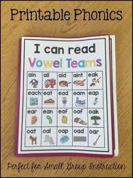 For each sound a corresponding beginning letter sound picture is shown for reference. Vowel Teams Printable Intervention Sarah S Teaching Snippets