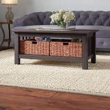 Distinguished by a gorgeous tiered tabletop with black glass, the coffee table allows you to create a unique dã©cor arrangement. Andover Mills Denning Coffee Table With Storage Reviews Wayfair