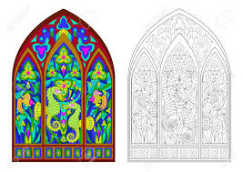Maybe you would like to learn more about one of these? Colorful And Black And White Pattern Of Gothic Stained Glass Royalty Free Cliparts Vectors And Stock Illustration Image 112853670