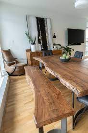 Live Edge Acacia Wood Dining Table Live Edge Dining Room Wood Dining Table Live Edge Dining Table
