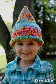 Join to knit in the round and knit 1 stitch, purl 1 stitch in a rib stitch for 4 rounds. Pointed Pixie Or Gnome Hat Wee Folk Art Beanie Knitting Patterns Free Knitted Hats Hat Knitting Patterns