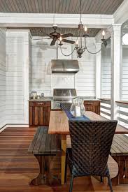 Beach House Front Porch With Built In Grill And Cooking Area House With Porch Built In Grill Outdoor Kitchen Design