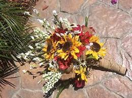 Your brides maids bouquet stock images are ready. Wedding Flowers Bridal Bouquets Sunflowers Burg Red Bridal Decorations 8 Bouquet Ebay