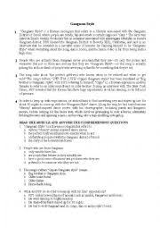 Even if you're over psy and wish this craze would go the way of the macarena, you'll have a hard time not smiling at (or dancing. Gangnam Style Reading Esl Worksheet By Karinagrial