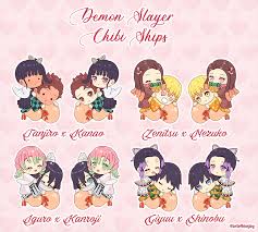 Maybe you would like to learn more about one of these? Completed The Kny Chibi Couples I Was Working On A Short While Back Kimetsunoyaiba
