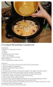 Pin By Dana Nettles On Recipes Crockpot Breakfast Crockpot Breakfast Casserole Recipes