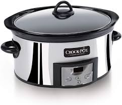 Super angebote für crock pot crock pot hier im preisvergleich. Amazon Com Crock Pot 6 Quart Programmable Slow Cooker Stainless Steel Kitchen Dining
