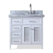 This 48 inch wide mdf vanity has simple beadboard doors and curved shape to accent the traditional cottage feel. Right Offset Bathroom Vanity You Ll Love In 2021 Visualhunt