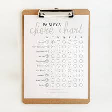 Chore charts children daily responsibilities chart for kids free. Custom Kids Chore Chart Homegrown Traditions