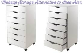 Une alternative aux meubles ikea ? Makeup Storage Alternative To The Ikea Alex Realizing Beauty