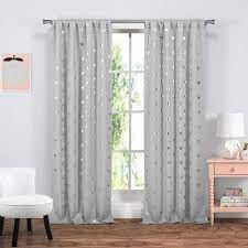 Kelly Heart Print Blackout Grommet Panel Pair In 84 In L By Lala Bash Walmart Com In 2021 Beige Curtains Headboard Curtains Simple Curtains