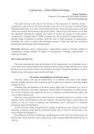 Future of mining the mining market is becoming more mature. Pdf Cryptocurrency A Future Medium Of Exchange