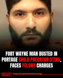Fort Wayne Man Charged With Child Solicitation In Portage On Thursday,  February 6, 2025, Portage Police responded to 6532 U.S. Hwy 6 at Dunkin  Donuts for a 39 year old male who