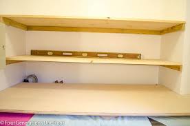 The cleat acts as a floating shelf mount. Diy Floating Shelves Laundry Room Four Generations One Roof