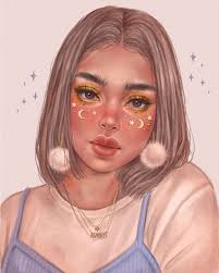 A S A Y R I S On Instagram I Don T Know What To Say I Love Stars Procreate Ipadart Digital Cute Art Styles Girls Cartoon Art Illustration Art Girl